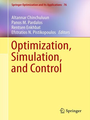 cover image of Optimization, Simulation, and Control